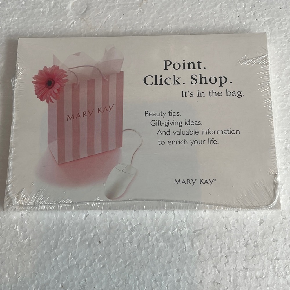 Mary Kay postcards point click shop online it’s in the bag consultant vtg 2002